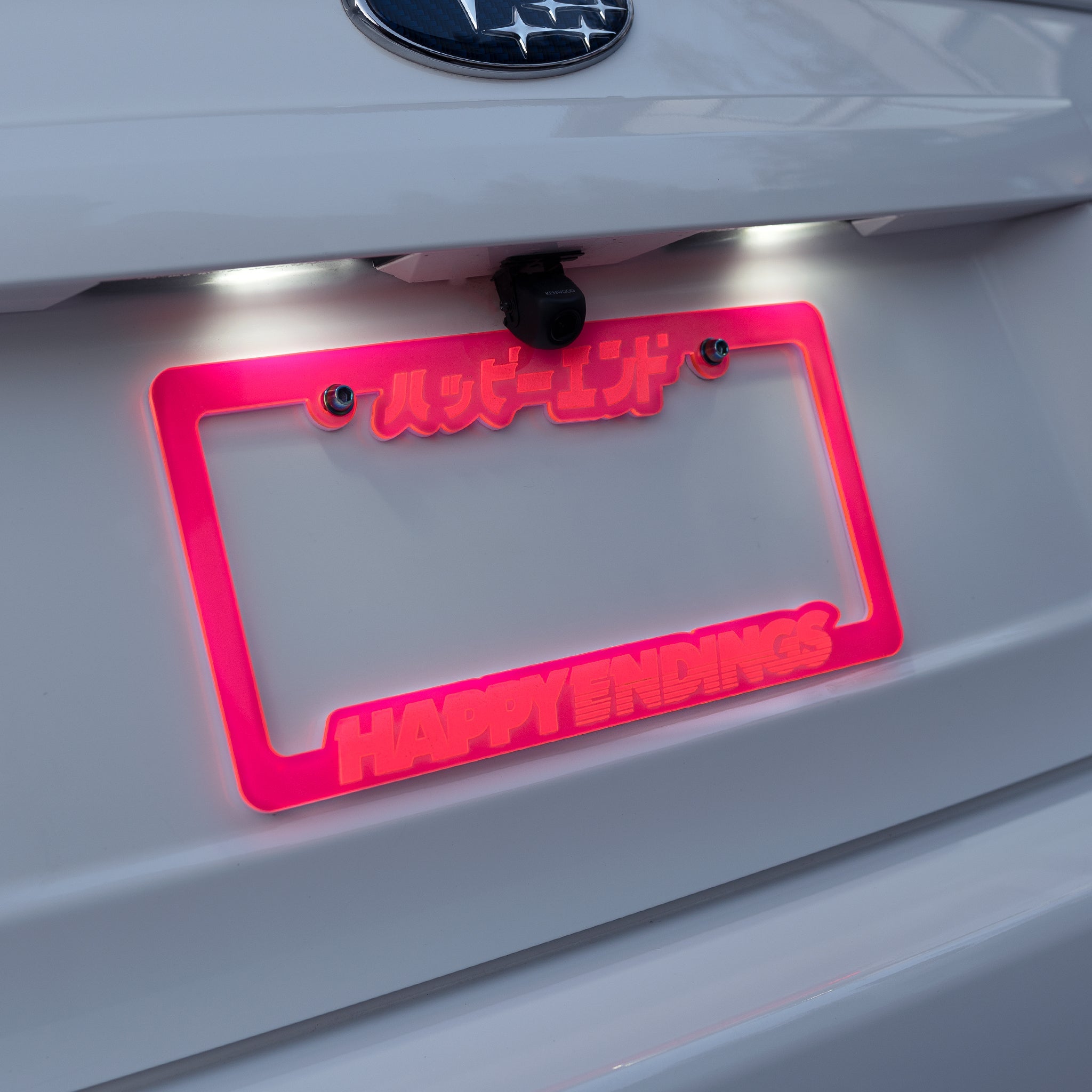 License Plate Frame - Translucent Neon Green